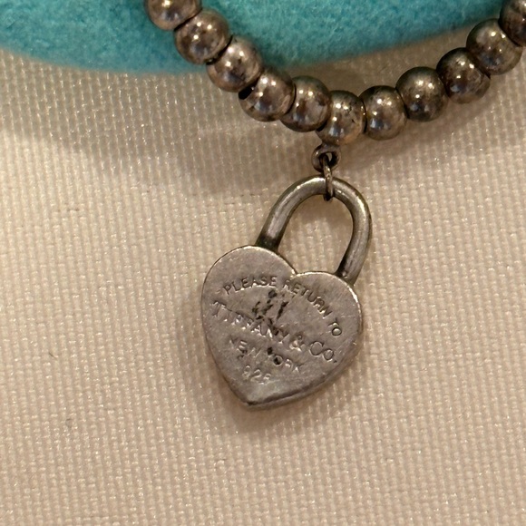 Tiffany Heart Tag Bead Bracelet - Picture 2 of 4